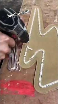 how to make a neon led sign with separated silicone diffuser rubber cover + zigzag led strip