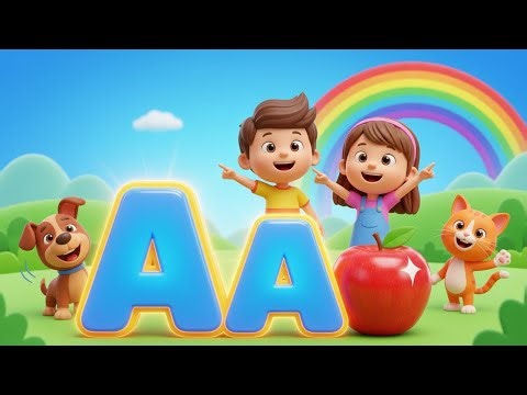 ABC Learning for Kids | A for Apple 🍎 B for Ball | Learn Alphabet A-Z Fun 3D Animation