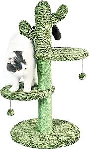 Amazon.com : BOLUO Cat Scratching Post for Large Cats Tree Catcus Tall Cat Scratcher Posts Toy Cute Kitten Kitty Sisal Rope Scratch with Teaser Ball Outdoor 31 Inch : Pet Supplies