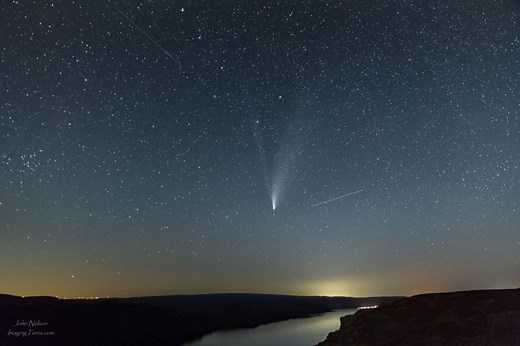 Comets are icy balls of gas, dust and rock