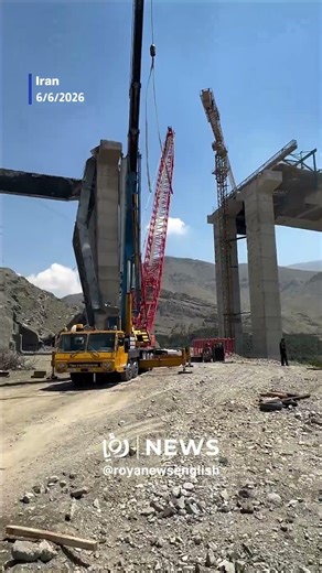 Reconstruction of Karaj bridge after US-'Israeli' attack