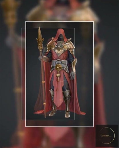 Hooded Cleric Miniature STL – 28mm RPG Model