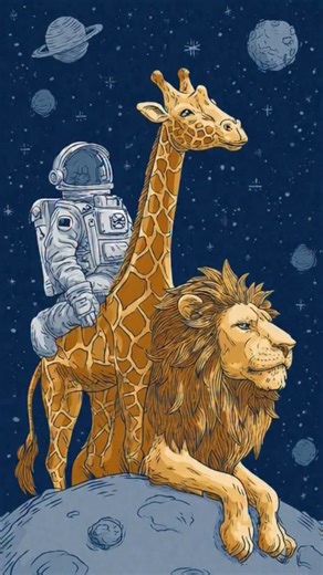 ANIMALS ON MOON SURFACE.#animallife #funny #cartoon #funnycartoon