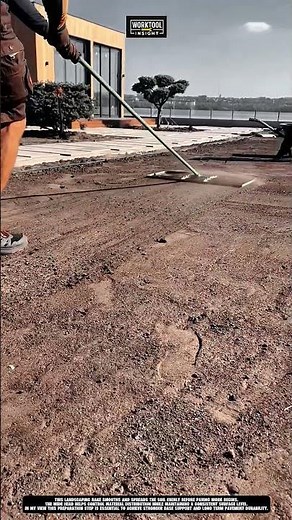 Level Ground using Landscaping Rake Tool | Best for Base Prep #tool