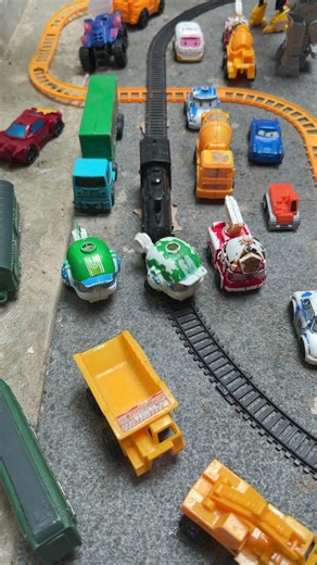 Send it waw !! Train and Helicopter Robocar Poli #modelrailroad #railway #train #funny #shorts