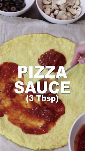 Keto Pizza Recipe (low carb, gluten free) #shorts