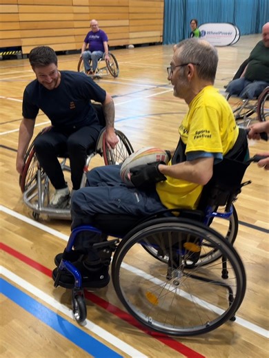 We're reflecting on our team and clients who took part in the WheelPower Sports Festival at the English Institute of Sport in Sheffield on 29th January. There was some great sportsmanship on show across a range of adaptive sports, including gold, table tennis, rugby, boccia and cricket. It was a great way to celebrate inclusive sport! Thanks to WheelPower for a brilliant day. 🏉🏒 #WheelPower #AdaptiveSport #EISSheffield #ReimaginingRehabilitation #MadeinSheffield | STEPS Rehabilitation