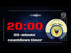 20 Minute Silent Countdown Timer | With End Alarm | Music Practice,Focus,Study,Workout,Meditation