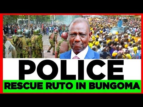 Ruto Finished: Police Forced to Rescue Ruto From Angry Kenyans in Bungoma, ROADS BLOCKED