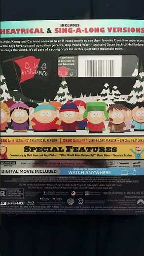 South Park Bigger, Longer & Uncut 25th Anniversary 4K Blu-ray Unboxing #southpark #4k #unboxing