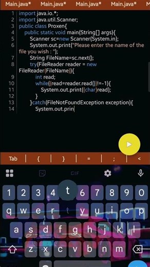 Simple Java File Reader implementation #shorts #youtubeshorts #viral