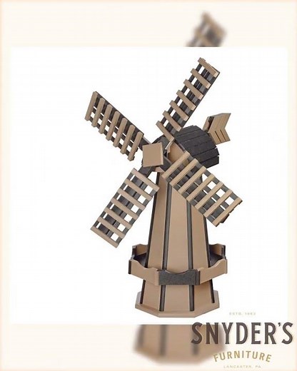 Amish Medium 41" poly Outdoor windmill