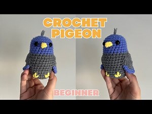 Crochet Pigeon Bird Animal Tutorial for Beginners, Step by Step Tutorial, How to Crochet