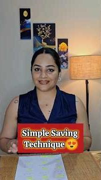 Simple Money Saving Technique 👌 | Sana Ram #SRT
