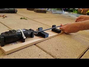 Archery DIY arrow cutting saw using a Dremel 395 and 3D printed jigs