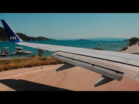 SAS 737-700 Incredible Short Runway Takeoff from Skiathos Airport!