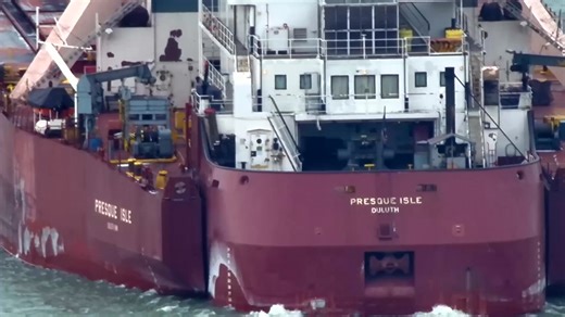 Tugboat Tuesday – Cruising with the Presque Isle While many imagine winter life aboard Great Lakes freighters as a calm, scenic cruise through calm water, the reality is far different. There is no rest for the crews. Winter operations mean constant preparation for docking, loading, and unloading—often involving chipping ice from decks, railings, hatches, and equipment, along with shovelling or snow-blowing to keep working areas clear. Take a close look at the tug-and-barge combination Presque Is