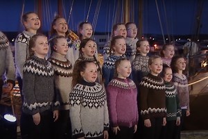The Oscars Really Started With These Angelic Icelandic Children Singing “Húsavík” in Húsavík