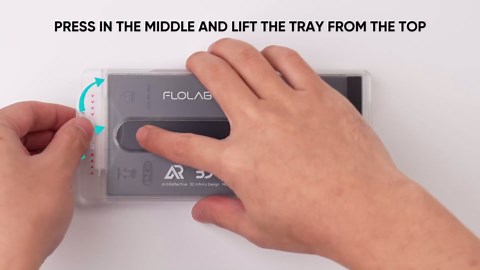 FLOLAB NanoArmour ONETIME PRO for Samsung Galaxy S25 Ultra 3D Screen Protector Anti Reflective Tempered Glass PolarSpectra Anti-Rainbow, Edge to Edge, Fingerprint ID Compatible, Easy to Install