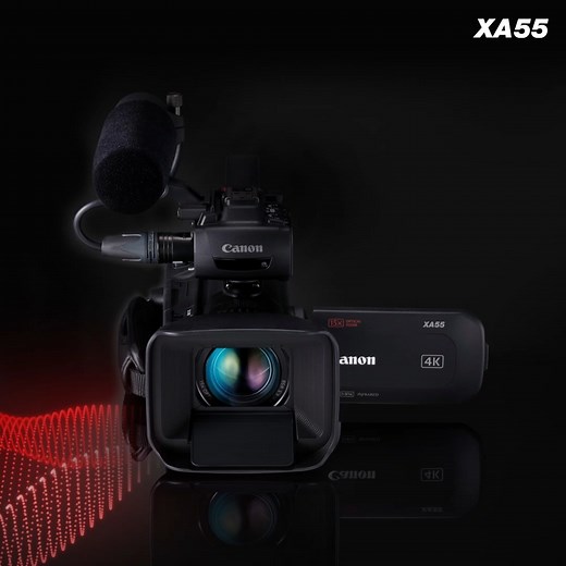 Produce professional, high quality 4K content any day, anywhere with Canon XA55 Camcorder! 😊 This Xcellent all-in-one stands ready to shoot in 4K UHD XF-AVC & MP4 🎥 with 15x Optical Zoom and convenient in-built ND filters that are just super handy! ⚠️ Integrated Dual Pixel CMOS AF gives you accurate face tracking and touch AF features, ensuring sharp and precise focus. It also comes equipped with 3.0” touch screen, dual SD card slots and flexible video output options to maximize your content c