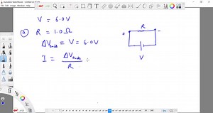 A wire is connected to the terminals of a 6  V battery. What...