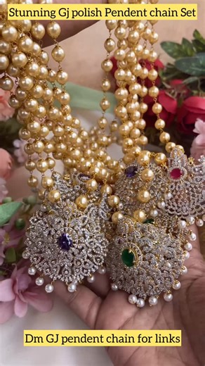 Sparkle and Glow on Instagram: "Beautiful GJ polish pendent chain Set Get 12% Ugadi Sale Discount on sitewide Get Free Gift Above 10k Get Free Shipping above 7.5k &30k(Domestic& International) Get 7% discount on First Order Visit website to place your order, link in the bio https://sparkleandglow.co.in Note: We don’t take orders from any other instagram pages or whatsapp numbers other than 9036033744. Please WhatsApp 9036033744 or dm us to place order, alternatively please order from website. #w