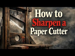 How To Sharpen a Paper Cutter