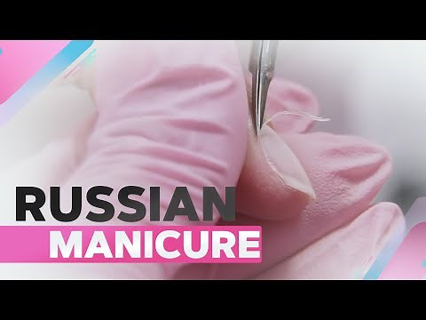 Russian Manicure with Scissors | Pastel Dotted Nail Art