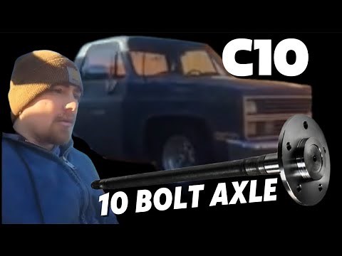 How to remove the rear axles on a Chevy Silverado C10 with a 10 bolt rear end #mechanic #carguy