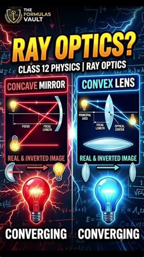 Ray Optics short Formula cheat sheet 🗒️ #notes #rayopticsclass12 #jee #fyp #4k