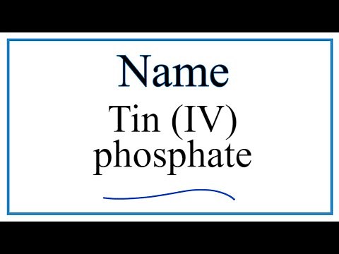 Write the formula for Tin (IV) phosphate