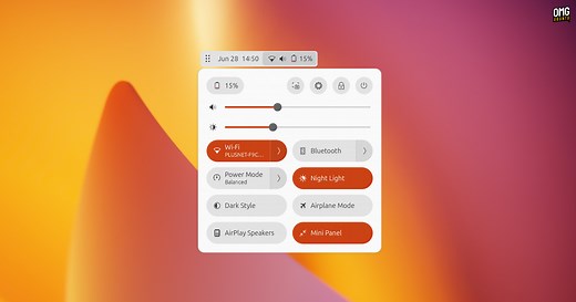 A Compact, Moveable GNOME Top Bar Extension
