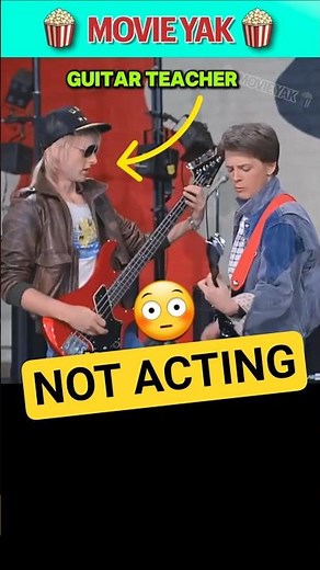 Back to the Future - Marty REALLY played that guitar! #behindthescenes #backtothefuture #shorts