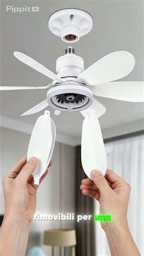 The Fan That Installs Like a Light Bulb 😲 E27 + Remote Control!