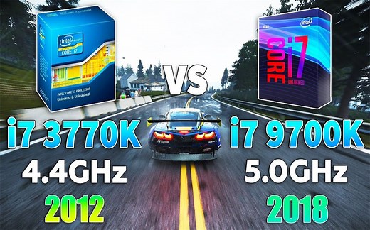 i7-3770K 4.4Ghz vs i7-9700K 5Ghz   CPU游戏性能测试对比（显卡为RTX 2080Ti）  1080P 60帧视频