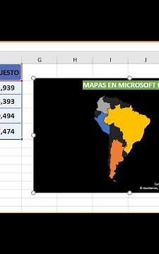 Crear Mapas en Microsoft Excel | Gráfico de Mapas en Excel | Gráfico de Mapas en Microsoft Excel