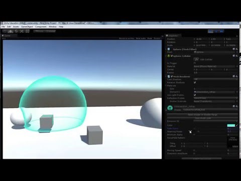 Unity Customized Shader Demo - Force Field and Intersection Highlight