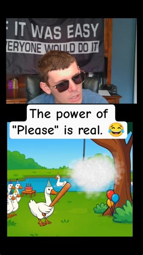 the power of PLEASE 😭