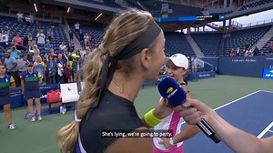 Victoria Azarenka is that one friend that won't let you go home... 😉 | US Open Tennis Championships