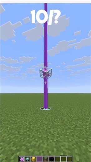 Aesthetic Minecraft Floating Crystal Tutorial! 💎 #shorts