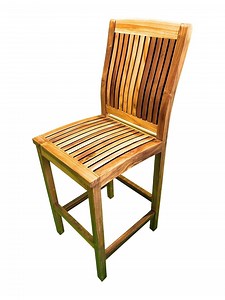 Handcrafted Solid Wood Bar Chair | Rustic Kitchen Island Seating - Etsy Canada