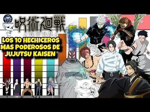 LOS 10 HECHICEROS MAS PODEROSOS DE LA HISTORIA JJK NIVELES DE PODER