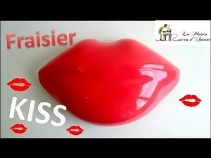 RECETTE FRAISIER BISOU et son glaçage miroir / Fraisier and its mirror glaze