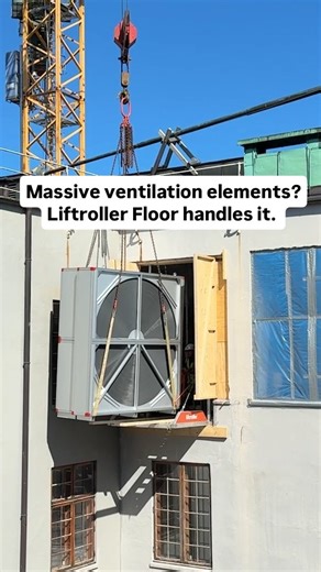 Ever wondered how massive ventilation elements are brought into a building? 👀 Here’s how it’s done at the iconic Bergen Courthouse 🏛️ Using Liftroller Floor, ventilation system supplier Pro-Vent rolls large ventilation elements smoothly inside after being lifted by the tower crane — less manual handling, faster workflow, safer logistics. Main contractor HENT chose Liftroller to ensure efficient material flow throughout the renovation, while protecting the building’s historic façade. Proud to s