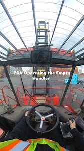 Working the truckline with the empty handler @trucker_gang #ila #fyp #pov #straddlecarrier #bluecollar ilwu themachineoperator | the_machine_operator