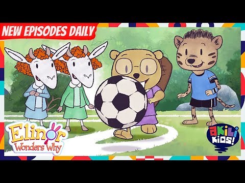 Elinor Wonders Why | Let's Play Soccer | Akili Kids!