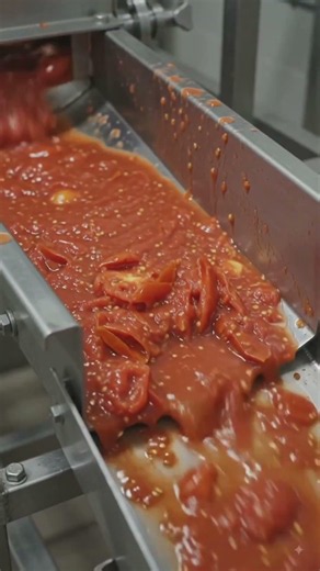 tomato ketchup comes from factory #freshly #food #viralvideo