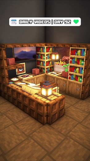 Minecraft Mini Builds Ep. 28 | Big Desk Idea In this EcoSMP Minecraft Mini Builds episode, we show a big Minecraft interior desk, bookshelf, chair, and storage design idea for your survival house. Don't forget to subscribe for more Minecraft building tips and tricks, Minecraft hacks, Minecraft tutorials, and more to bring your Minecraft aesthetic to the next level! #minecraft #minecraftbuild #minecrafttutorial #minecraftinterior #minecraftideas #minecrafthowto #minecrafttipsandtricks #minecrafth