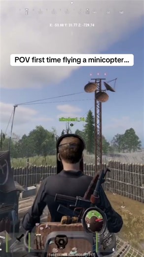 Rust Console POV first time flying a helicopter…#shorts #rust #rustconsole