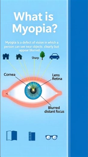 The Human eye defect 👁️ ( MYOPIA ) full explanation with correction! #cbse #science #subscribe